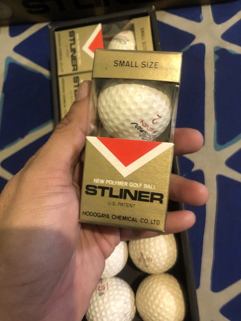 Stliner polymer golf balls (Category: Golf) located in Quezon City. Submitted by markgolveo (Listing ID 1467007556, Image 3). Description: Stliner polymer golf balls 12pcs golf balls 4pcs inside 2pcs per box sealed 4pcs loose used diff brands used.