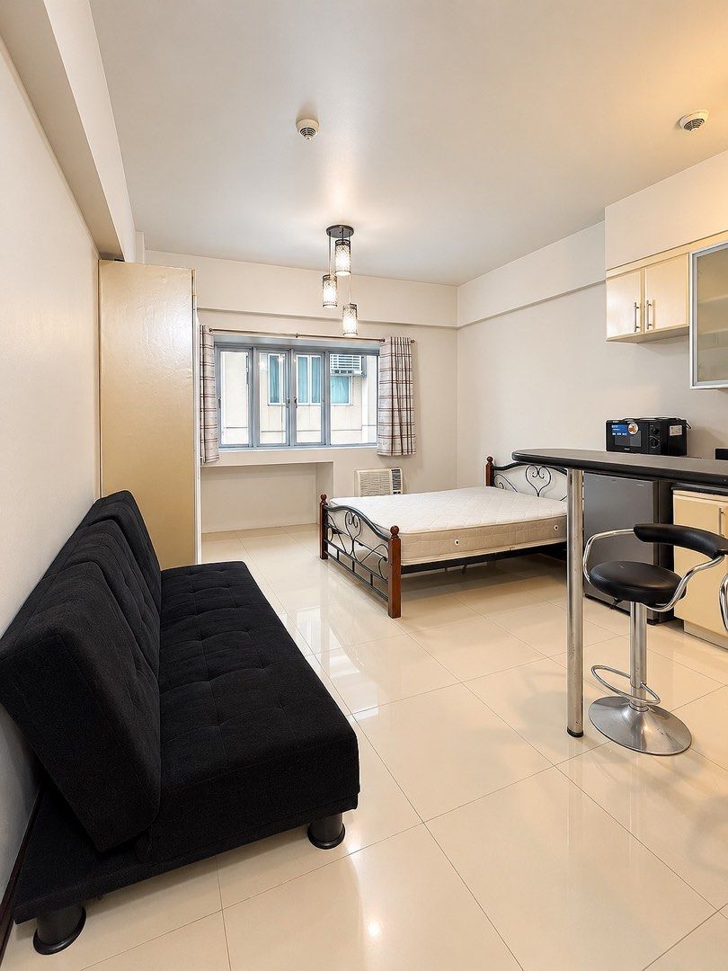 Studio FOR RENT in MORGAN RESIDENCES (Category: Apartments & Condos) located in Taguig. Submitted by louie.catandijan (Listing ID 1466971232, Image 1). Description: A fully furnished studio on the 6th floor in MORGAN RESIDENCES, McKinley Hill, Taguig City. Great location, ready to view. Fully Furnished · 23 sqm · 6th Floor 🛋️ Inclusions: Bed with mattress, Sofa, TV, Aircon, Refrigerator, Microwave, Stove / cooktop, Range hood, Curtains / blinds 