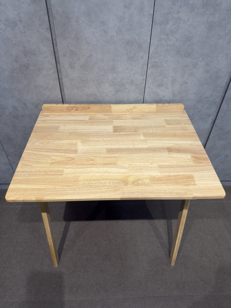 Study work table (Category: Tables & Sets) located in Singapore. Submitted by bri_pey (Listing ID 1467068653, Image 1). Description: -Like new wooden study desk. Can be used as work or vanity table too - Comes with a pull out drawer -Measurement: Length 80cm x Width 60cm x Height 74cm Letting got at $65. Self collection at redhill area..