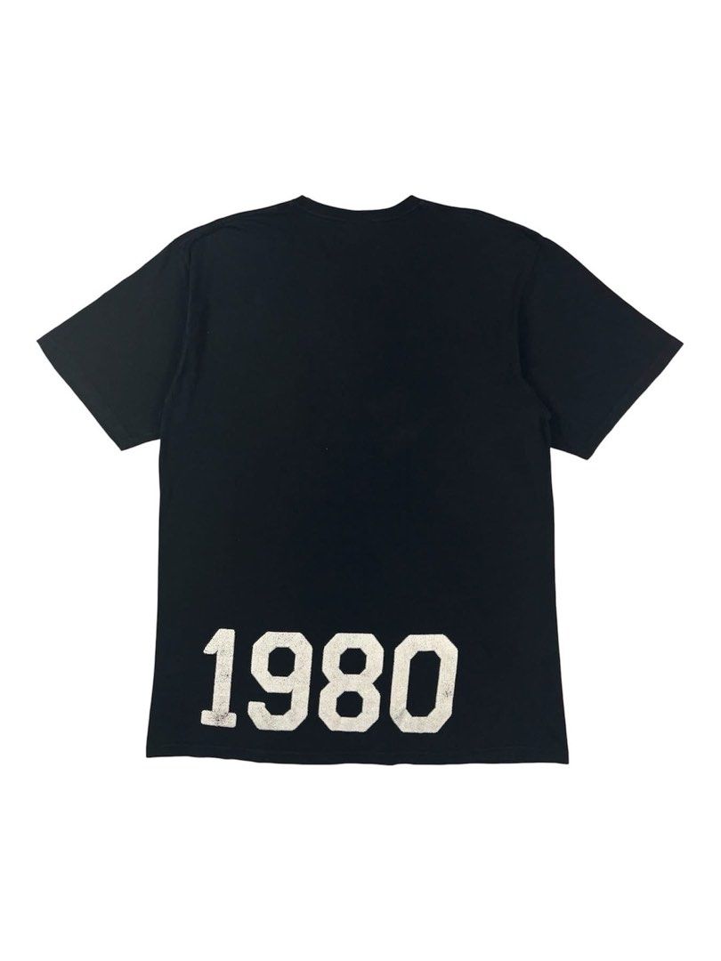 Stussy - N4 1980 Tee (Category: Tshirts & Polo Shirts ) located in Puerto Princesa. Submitted by rrugsgallery (Listing ID 1467105990, Image 2). Description: Stussy - N4 1980 Tee Tagged Size: XL Length: 33 Width: 23.5 Condition: Very good Color rate: 9 Flaws: Cracks & Signs of usage.