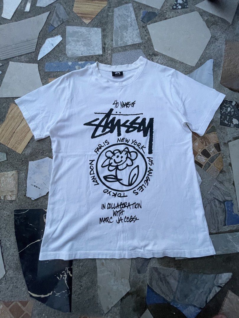 Stussy X Marc Jacobs Collab Shirt (off) (Category: Tshirts & Polo Shirts ) located in Cavite. Submitted by vast.thrift2day (Listing ID 1467086683, Image 1). Description: Stussy x Marc Jacob Collab Shirt Off Only 20 width 26 Length.