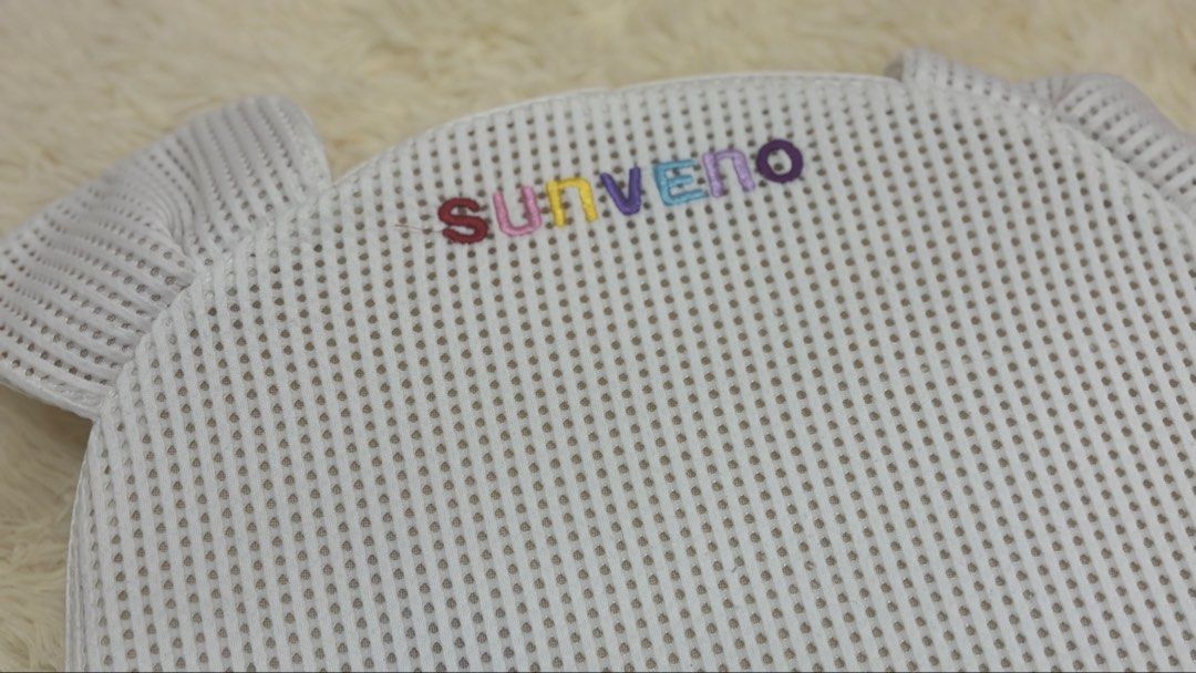 Sunveno Multifunctional Baby Cushion White Mesh (Category: Cots & Cribs) located in Santa Cruz. Submitted by zellethrifts (Listing ID 1467153097, Image 2). Description: • Original Sunveno 15 degree • Unused • 0-12 months • In excellent condition 🚚 Shipping via J&T only 📦 Shipping fee to be shouldered by buyer 💳 Mode of payment: GCash 📍 Santa Cruz, Laguna.