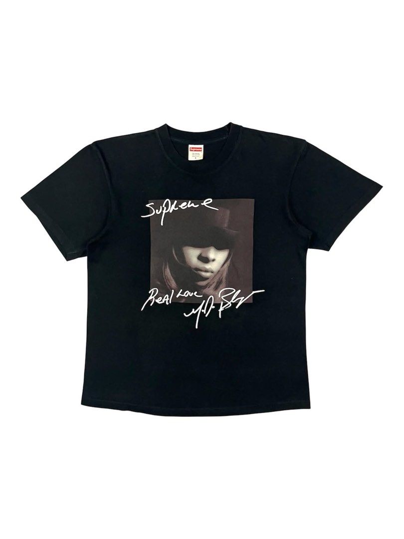 Supreme - Mary J. Blige Tee (Category: Tshirts & Polo Shirts ) located in Puerto Princesa. Submitted by rrugsgallery (Listing ID 1467107030, Image 1). Description: Supreme - Mary J. Blige Tee Tagged Size: Small Length: 25.5 Width: 19.5 Condition: Excellent Color rate: 9.5 Flaws: None.