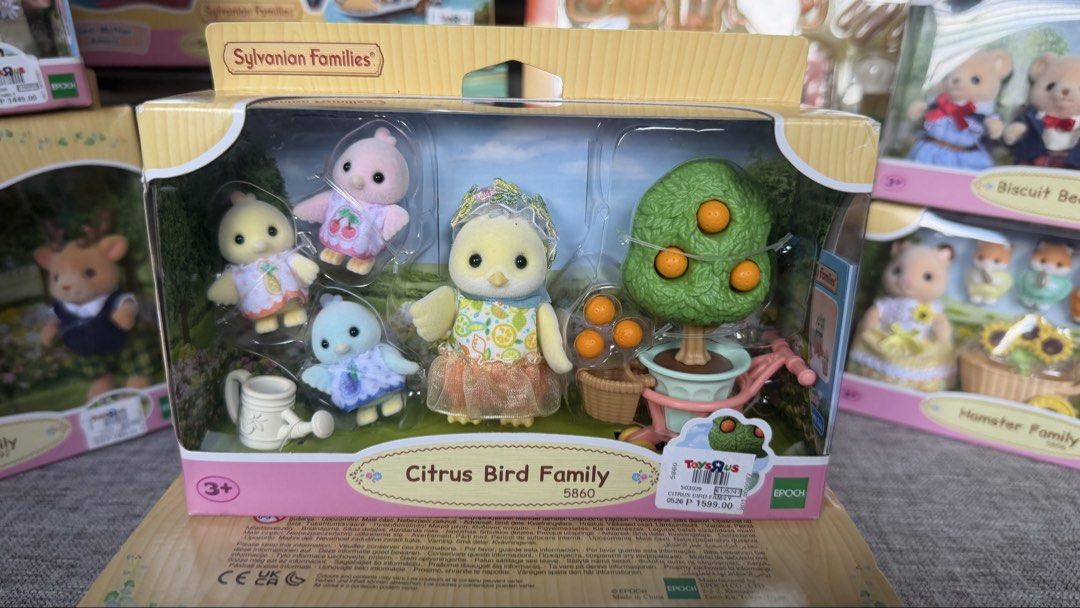 Sylvanian Families (Category: Kids Toys) located in Quezon City. Submitted by charleystoystore (Listing ID 1467000273, Image 2). Description: Price Stars @ 380 and up. Encircle the item you like and sends a DM! Giraffe family-1400 Citrus bird family-1400 Bear family-1400 Deer family -1400 Reindeer Family -1400 Hamster Family -1400 What you see is what you get Mop: Gcash Mod: Jnt/ flash / Lalamove We ship nationwide Loc: North Caloocan.