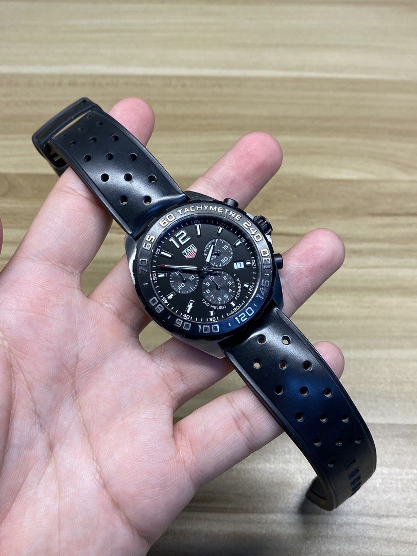 TAG Heuer Formula 1 chronograph (Category: Luxury Watches) located in Manila. Submitted by mharkkk (Listing ID 1467156321, Image 3). Description: TAG Heuer Formula 1 chronograph Ref. CAZ1010 Movement: swiss quartz Case size: 43mm Features chronograph f1 style ₱36,500 📍Bulacan/QC Note: This is a pre-owned watch and may show signs of wear such as scratches, marks, or fading. Please manage your expectations..