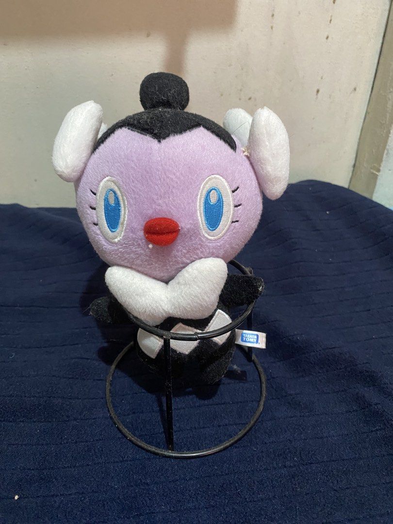 Takara Tomy Pokémon Gothita Plush (Category: Plushies & Soft Toys) located in Manila. Submitted by resi.diaz (Listing ID 1467000002, Image 1). Description: - Official Takara Tomy Pokémon Gothita plush toy - Features a purple head, black body with a diamond pattern on the back, and white collar and ear tufts - Authentic tag attached at the back - Condition: Minor lint collection from display, otherwise well-kept - Perfect addition for Pokémon plus