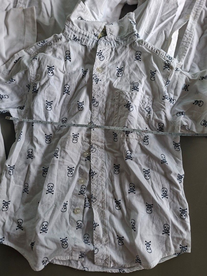 TAKE ALL - COLLARED WHITE TOPS ASSORTED BOYS KIDS (Category: Babies & Kids Fashion) located in Abucay. Submitted by petiteprettyboutiquev2 (Listing ID 1466979191, Image 2). Description: neeed waashhh✨️ + SF(J&T).