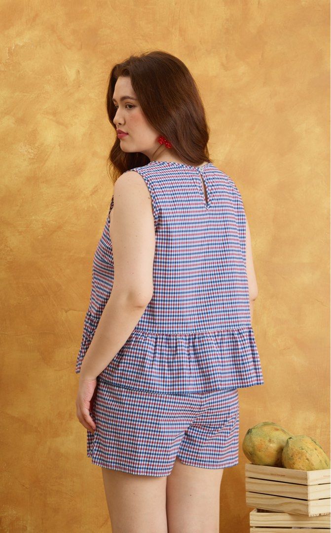 Tayo Studio - Rosanna Set in Micro Plaid (Category: Sets or Coordinates) located in Surigao. Submitted by nenafuentes (Listing ID 1467155612, Image 3). Description: Used twice only Size 2 M-L (Pls see size chart) Set already includes the top and shorts.