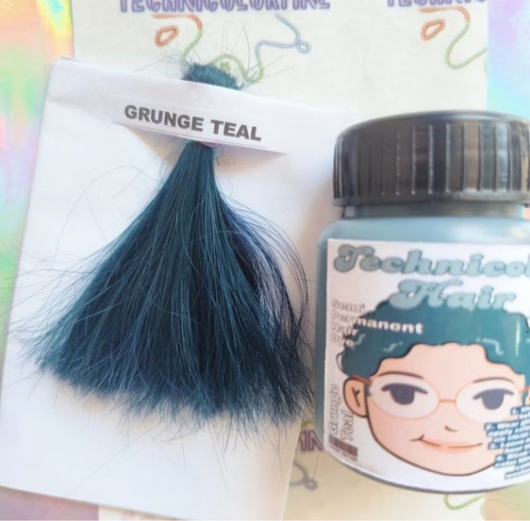 technicolor grunge teal hair dye (Category: Hair) located in Manila. Submitted by sophialeigh (Listing ID 1467163582, Image 2). Description: - unused - semi-permanent - 65 ml.