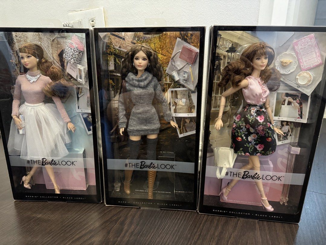 The Barbie Look Package (Category: Kids Toys) located in Muntinlupa City. Submitted by declutteringsuzzy (Listing ID 1467100647, Image 1). Description: Discounted if bought all together. All bnew and unopened. Rare barbie collectibles alreadg..