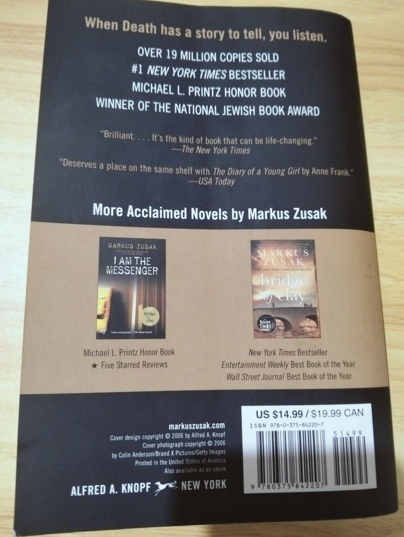 The Book Thief (Category: Storybooks) located in Manila. Submitted by rinne05 (Listing ID 1467091314, Image 2). Description: Bought from Fully Booked. Has a carrot sticker on the spine..