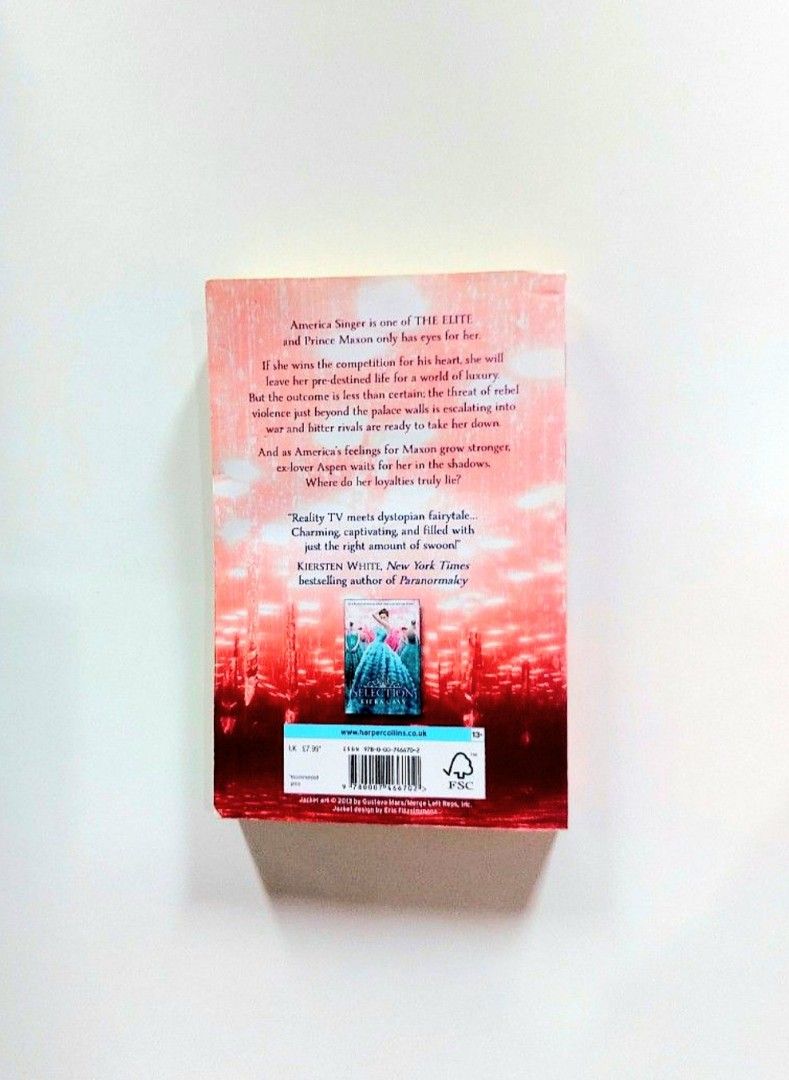 The Elite by Kiera Cass (Category: Storybooks) located in Tanauan. Submitted by solanathriftph (Listing ID 1467099999, Image 2). Description: 📚 major bookshelf clean out / clearance sale ~ — RFS: decluttering my bookshelves and switching to digital books — MOP: Gcash | fast shipping *feel free to send a message if you wish to negotiate the price :).