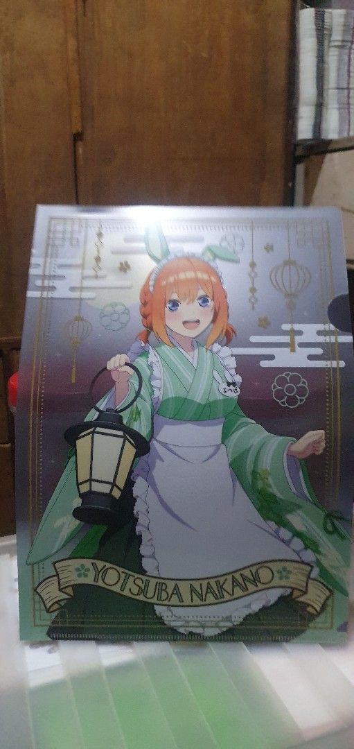 The Quintessential Quintuplets Yotsuba Nakano Clear File Folder (Category: Stationery & School Supplies) located in Quezon City. Submitted by collectionneursonline88 (Listing ID 1467024733, Image 3). Description: 🔄 Meetups Balintawak Camachile 7/11 Quezon City 🛵 Shipping : - Lalamove ( except Provincial) - Flash Express - GogoExpress - LBC 📥 Payment : cash on meetups Gcash.