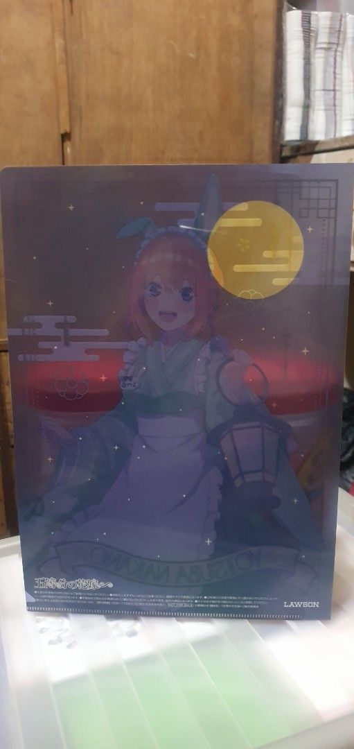 The Quintessential Quintuplets Yotsuba Nakano Clear File Folder (Category: Stationery & School Supplies) located in Quezon City. Submitted by collectionneursonline88 (Listing ID 1467024733, Image 2). Description: 🔄 Meetups Balintawak Camachile 7/11 Quezon City 🛵 Shipping : - Lalamove ( except Provincial) - Flash Express - GogoExpress - LBC 📥 Payment : cash on meetups Gcash.
