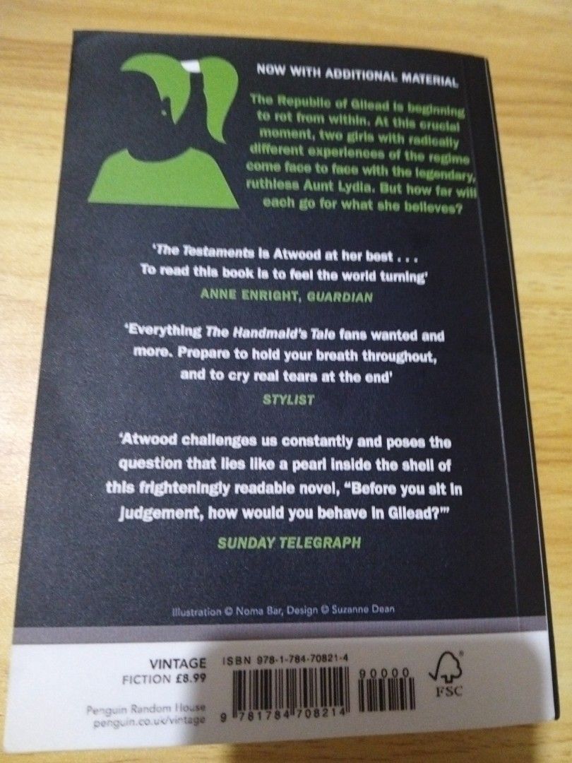 The Testaments (Category: Storybooks) located in Manila. Submitted by rinne05 (Listing ID 1467093330, Image 2). Description: The front cover's creased.