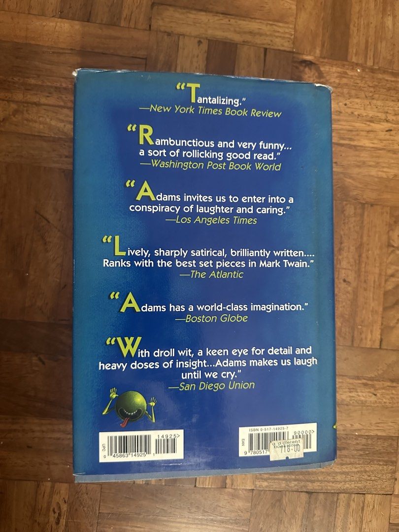 The Ultimate Hitchhiker's Guide by Douglas Adams (Category: Storybooks) located in Makati City. Submitted by leosyncrasies (Listing ID 1466994313, Image 2). Description: - Format: Paperback with blue cover - Includes 5 complete novels and the bonus story 'Young Zaphod Plays It Safe' - Contains: The Hitchhiker's Guide to the Galaxy, The Restaurant at the End of the Universe, Life, the Universe and Everything, So Long, and for All the Fish, and Mos