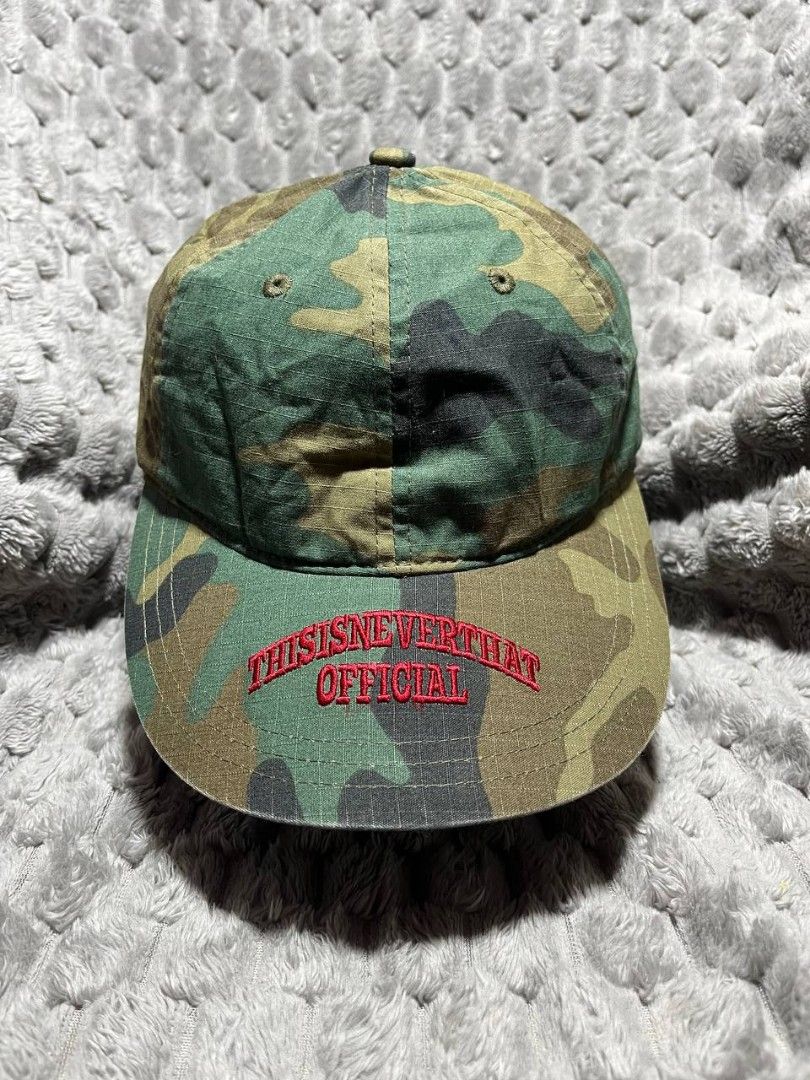 This is never that camou sample cap (Category: Caps & Hats) located in Cagayan de Oro. Submitted by smoothstyle (Listing ID 1467133690, Image 1). Description: This is never that camou sample cap Excellent condition OSFA No issue.