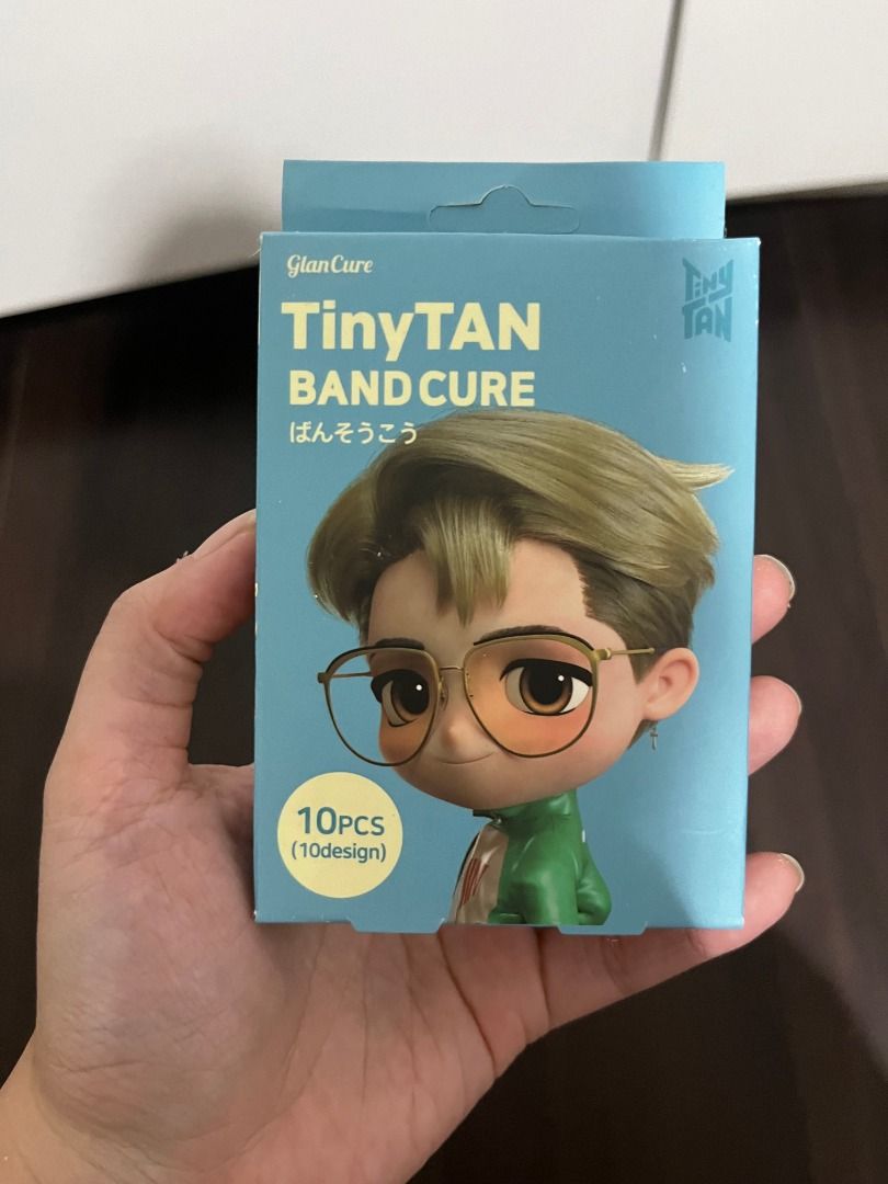TinyTAN Band Cure 10pcs BTS (Category: Medical Supplies & Tools) located in Caloocan City. Submitted by jujudumbo (Listing ID 1467090096, Image 1). Description: - Official BTS TinyTAN merchandise manufactured by Nurimedics Korea - Brand new and unopened box with authentic hologram sticker - Contains 10 pieces of bandages with 10 different cute designs - Bandage size: 72x19mm each - Perfect for collection or everyday use!.