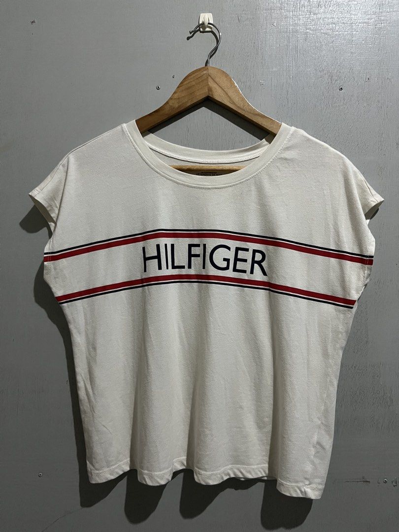 Tommy Hilfiger (Category: Sleeveless) located in Bacolod City. Submitted by jem111111 (Listing ID 1467107348, Image 1). Description: Excellent Condition Original No issue size medium to large womens small to medium mens dimension 21x21 .
