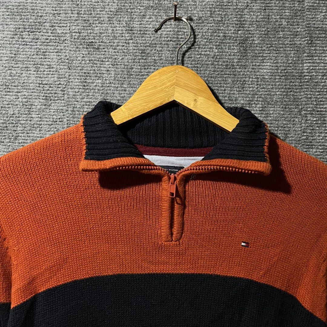 TOMMY HILFIGER QUARTER ZIP (Category: Coats, Jackets and Outerwear) located in Naga. Submitted by goodfinds_only.v1 (Listing ID 1467096988, Image 2). Description: FOR SALE -TOMMY HILFIGER QUARTER ZIP COLOR BLOCK STRIPED Size:Small Dimes Width:20 Length:26.5 Color rate:10/10 Excellent condition No flaws Dm me to purchase📩 Loc:Naga city bicol region.