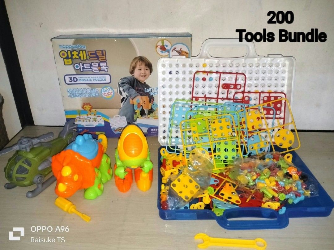 Tools Bundle (Category: Interactive Toys) located in Taguig. Submitted by raisuketoysshop (Listing ID 1467083312, Image 1). Description: PTPA NEW ARRIVAL!!.. PLEASE RESPECT POST AND PRICES.. Tested working and in good condition.. Secondhand Items Declared as is pa din po Pm for demo video What you see is what you get.. Please manage your expectations.. +40% COD Sho pee Check Out (sho pee fee+Tax+shipping materials) +40 Pesos For Check Out Link On