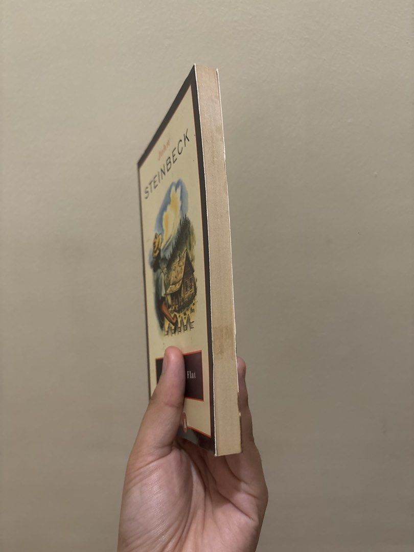 Tortilla Flat by John Steinbeck Penguin Paperback (Category: Storybooks) located in Quezon City. Submitted by spongkiiii (Listing ID 1466983166, Image 2). Description: - Title: Tortilla Flat by John Steinbeck - Edition: Penguin paperback with classic orange spine - Condition: Binding is fully intact; pages have slight tanning; no writings or highlights -original copy, not a reprint.