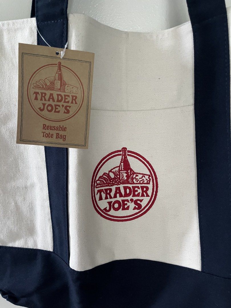 Trader Joe’s tote bag big (Category: Tote Bags) located in Manila. Submitted by lulu.coco (Listing ID 1466977967, Image 2). Description: • Last price posted • Guaranteed authentic, not knockoff • Thick durable fabric • For Shipping only, add 50 within m.m, 100-120 outside m.m • Gcash or BDO payment.