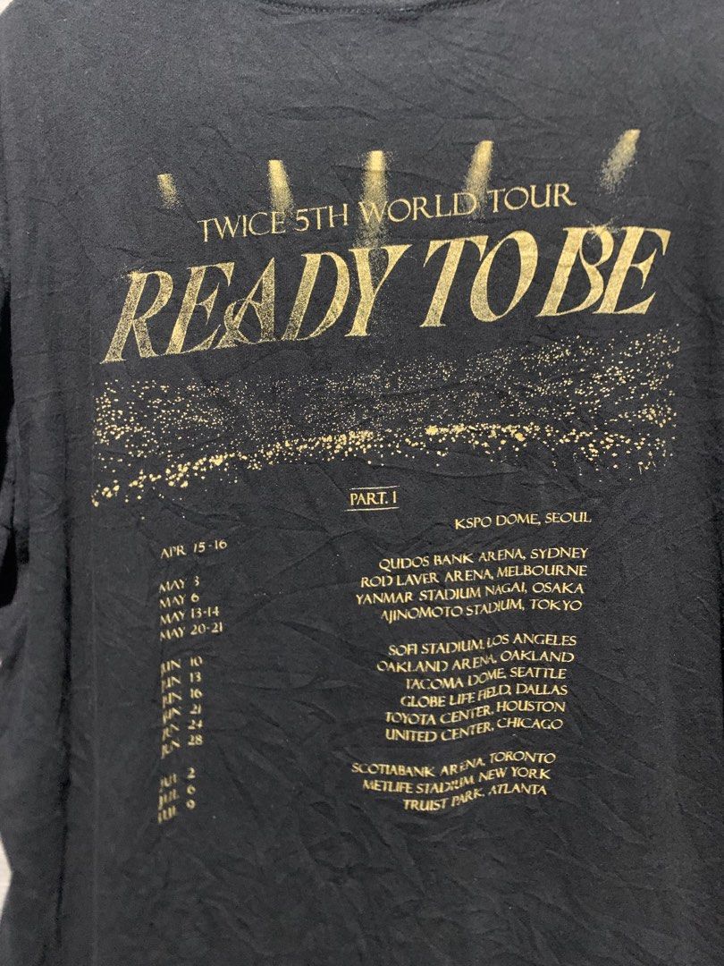 TWICE WORLD TOUR T (Category: Activewear) located in San Jose. Submitted by vedaniaarv64346 (Listing ID 1467084995, Image 3). Description: Twice World Tour “Ready to be” XL 550 only.