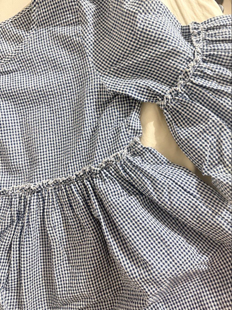 Unbranded gingham blue tops take two for 300 (Category: Blouses) located in Manila. Submitted by andiclutters (Listing ID 1467113771, Image 3). Description: Would fit s-m as it’s kind of oversized .