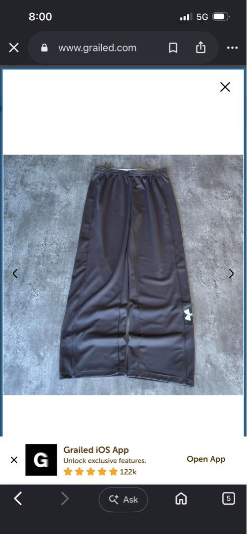 Under armour (Category: Joggers) located in Batangas. Submitted by vincebaquiran (Listing ID 1467106000, Image 3). Description: Sweat pants under armour baggy fit.