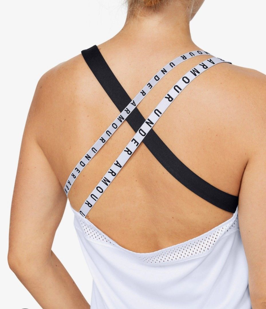 Under Armour Tank Top (Category: Activewear) located in Rizal. Submitted by timeless_shop (Listing ID 1467013869, Image 1). Description: 🔥 ORIGINAL Under Armour Light Pink Tank Top - Cross Back ✨ 📏 Width: 15 inches lay flat 📏 Length: 25 inches 👗 Size: Medium 🎨 Color: Light Pink / White Pink - pastel, ang fresh! ✂️ Style: Tank Top - Criss Cross Back, mesh detailing! 💯 Condition: 9.8/10 Good Condition - Like New! ✨ 🎨 Color Rate: 9.8/10 - Buo