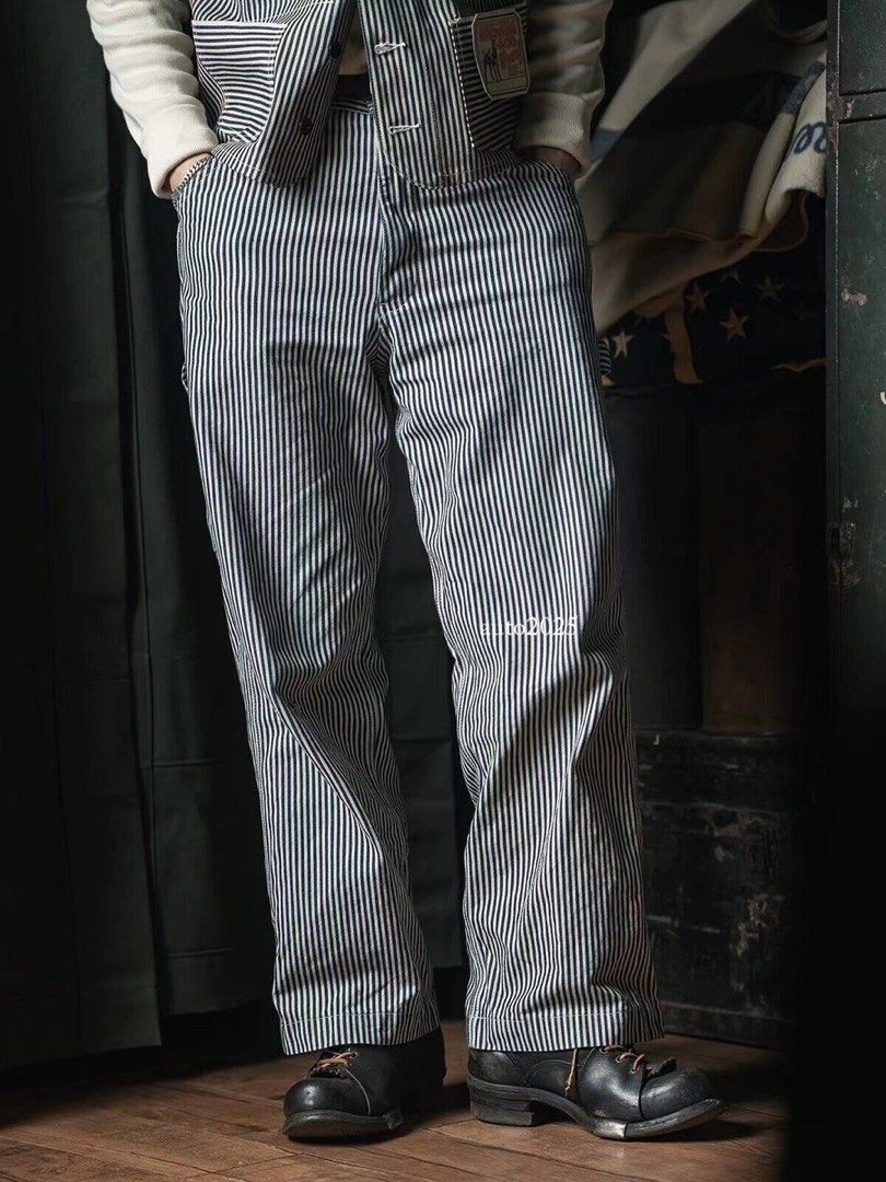 Uniform Bridge Hickory Striped Pants (Category: Jeans) located in Kabankalan. Submitted by secondhandgemsz (Listing ID 1467048454, Image 3). Description: Size 34-36W x 39L x 9Hem Excellent Condition Need Wash only.