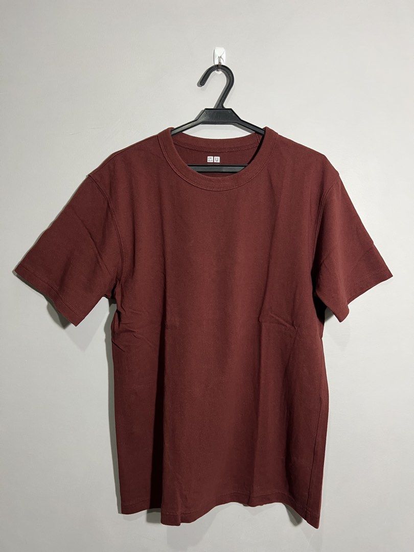 Uniqlo Crew Neck Short Sleeve T-Shirts Bundle Size M (Category: Tshirts & Polo Shirts ) located in Quezon City. Submitted by exollector (Listing ID 1467089430, Image 3). Description: - Brand: Uniqlo - Style: Crew neck t-shirt bundle - Size: M across all pieces (except Beige is L) - Material: Premium heavyweight cotton - Colors (10 pcs): Pastel pink, mauve, dark green, burgundy, navy, beige, bright pink, magenta, mustard yellow, and red - Conditio