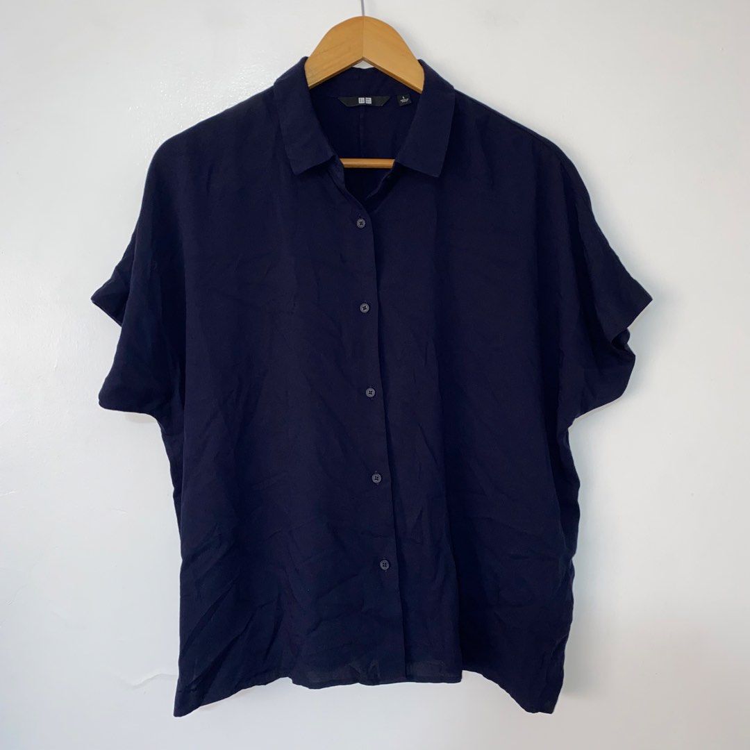 UNIQLO rayon short sleeve top (Category: Blouses) located in San Jose del Monte. Submitted by mamiracky (Listing ID 1467063396, Image 3). Description: .