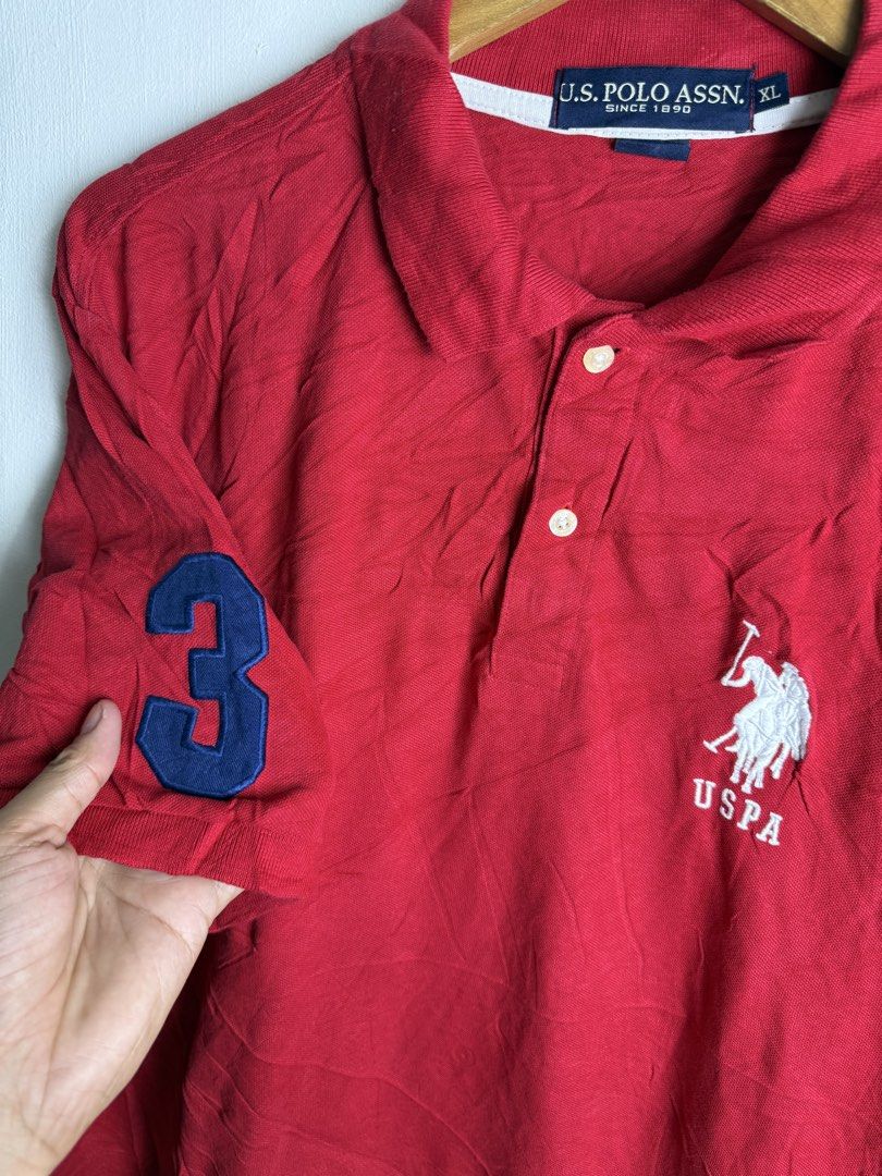 US POLO ASSASSIN RED POLO SHIRT (Category: Tshirts & Polo Shirts ) located in Daraga. Submitted by mirandillaadrian (Listing ID 1467124267, Image 2). Description: Authentic No issue Like new 10/10 24x29.