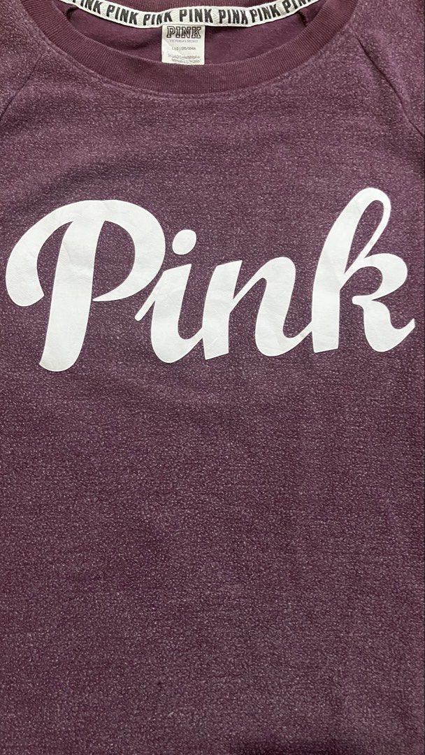 Victoria's Secret PINK (Category: Longsleeves) located in Porac. Submitted by macky.ron (Listing ID 1467157520, Image 2). Description: Length:26 Width: 23 Condition: 10/10 Color rate: 10/10 Issue (s): None Complete Tags.