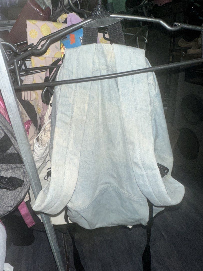 Victoria's Secret PINK Denim Backpack (Category: Backpacks) located in Manila. Submitted by edgiedge (Listing ID 1467089297, Image 3). Description: Authentic PINK by Victoria's Secret light blue acid wash denim backpack..