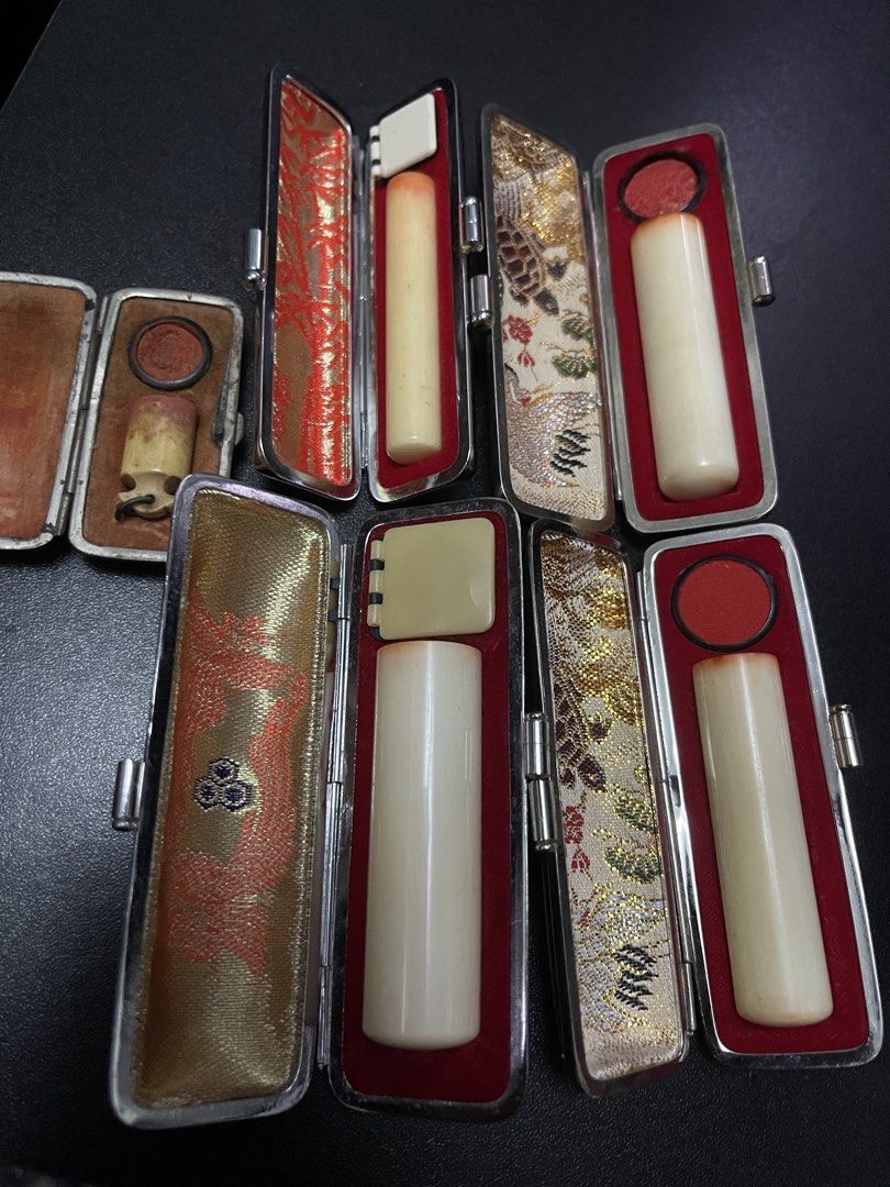 Vinage Ivory Hanko Stamps (Category: Vintage Collectibles) located in Pasig City. Submitted by carls_vintages (Listing ID 1467090311, Image 1). Description: .
