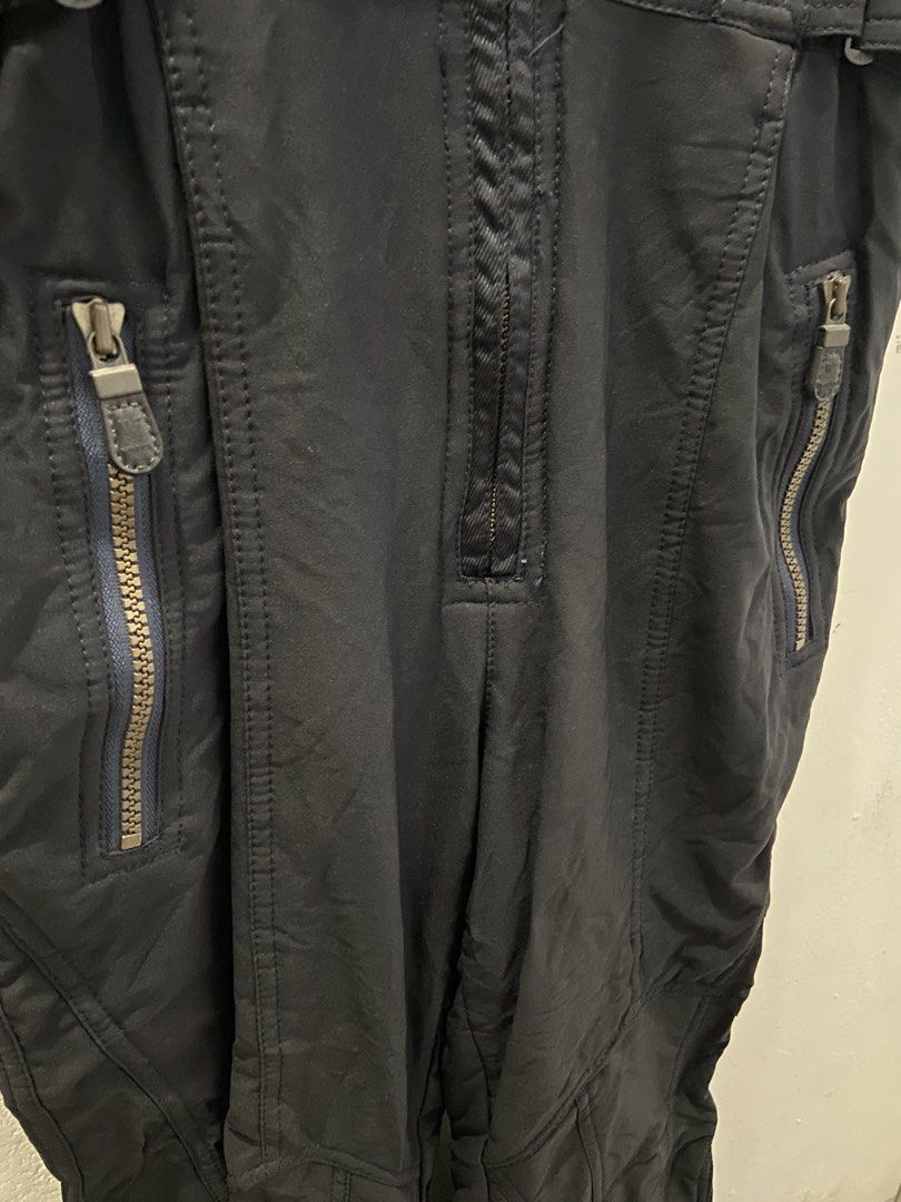 Vino Rosso 1990s overall Suit (RARE) (Category: Coats, Jackets and Outerwear) located in Tukuran. Submitted by retrothrifter88 (Listing ID 1467009946, Image 3). Description: Bust - 19 Length shoulder to waist - 18 Waist width - 28 Length waist to leg opening - 35’ 1699 .