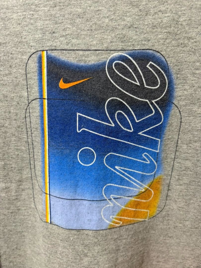 Vintage 90s Nike Abstract (Category: Tshirts & Polo Shirts ) located in Caloocan City. Submitted by blackrainxd (Listing ID 1467123074, Image 3). Description: Excellent Condition Size L on tag Width - 23 Length- 31 Color rate - 9/10 or better Minimal hairlines, washable stains, check last pic 1000 shipped Tuguegarao City, Cagayan 📍.