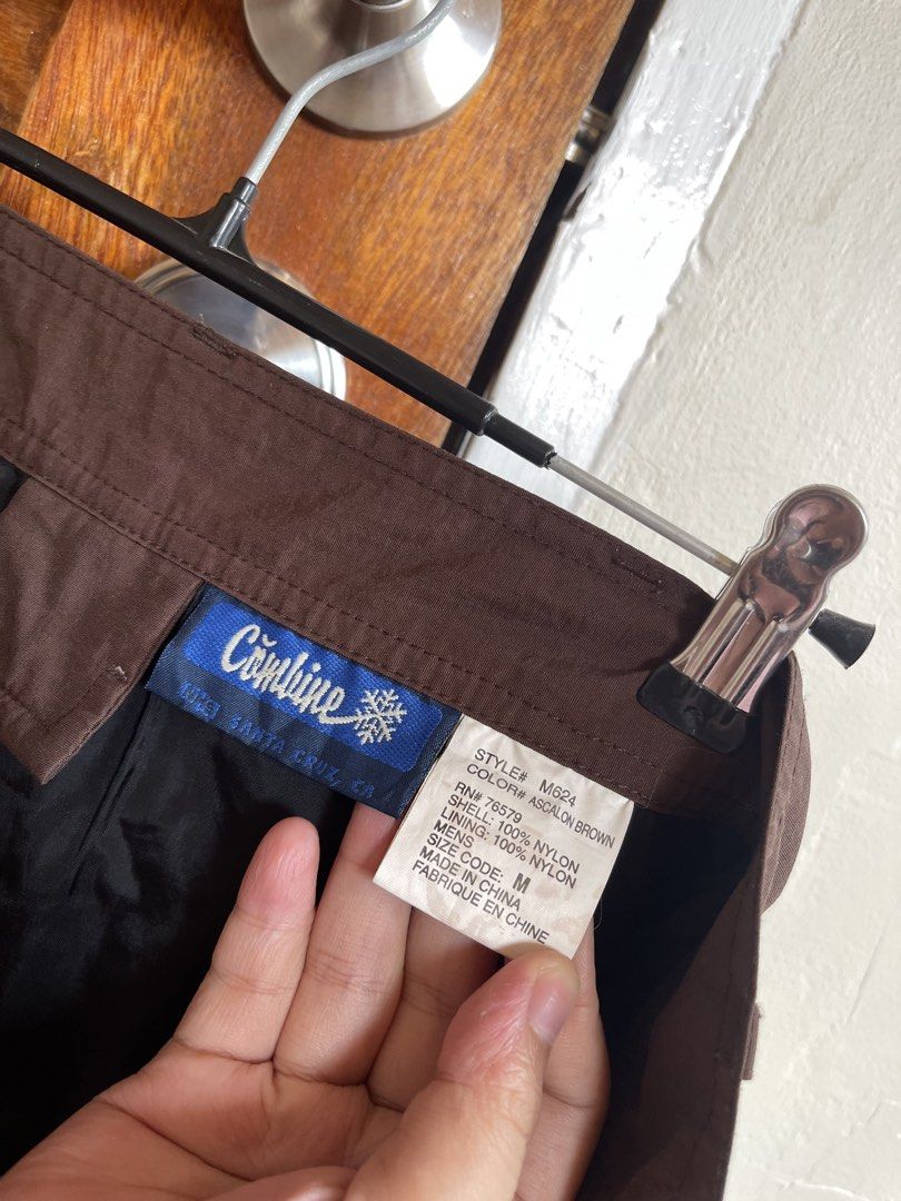 Vintage Combine Snowboard Ski Pants (Category: Coats, Jackets and Outerwear) located in Baler. Submitted by declutterwithrhys (Listing ID 1466987899, Image 2). Description: FOR SALE (PLEASE MAKE READING A HABIT) VINTAGE COMBINE SNOWBOARD SKI PANTS COLOR BROWN UNISEX IN EXCELLENT CONDITION SIZE MEDIUM ON TAG CAN FIT SIZE 30 TO 31 WAISTLINE NOT GARTERIZED COLOR RATE 9/10 WORKING ANG ZIPPER AND BUTONES LIGHTWEIGHT PANTS LENGTH 40 INCHES WITH MINIMAL