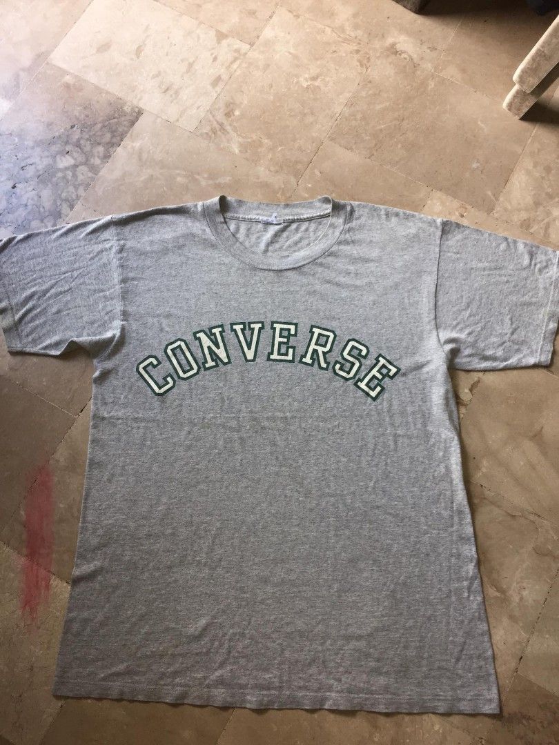 Vintage Converse Arch Crewneck Tshirt (Category: Tshirts & Polo Shirts ) located in Naga. Submitted by bonethugz1822 (Listing ID 1467042006, Image 2). Description: 400+sf Good condition Cut tag issue at minimal crack print Colorate 9/10.