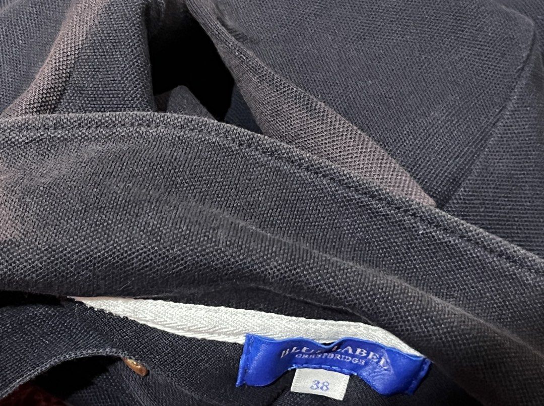 vintage crestbridge blue label (Category: Others Tops) located in Iloilo. Submitted by avenelle.co (Listing ID 1467090893, Image 3). Description: Vintage Blue Label Crestbridge Navy Blue Polo 📏 DIMES: WIDTH — 17” LENGTH — 21” ISSUE: Well used, has sun damage as seen in pic and other defects but can be dyed .