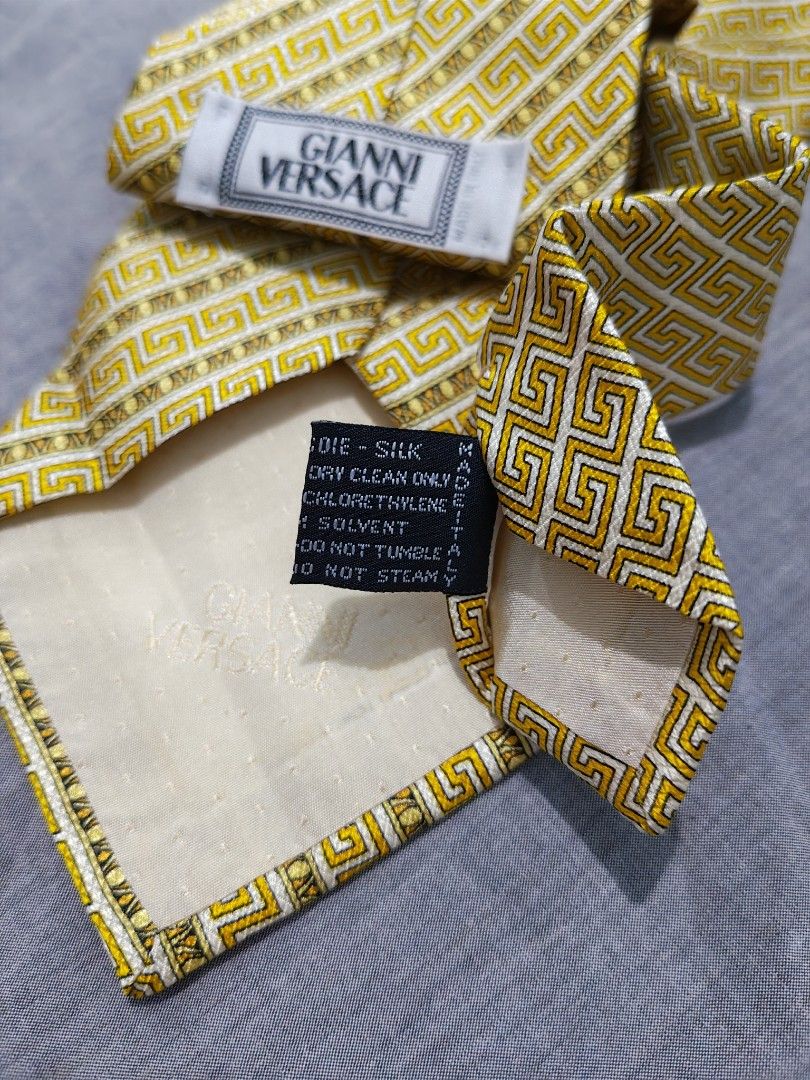vintage gianni versace necktie (Category: Ties) located in Baguio. Submitted by used_clothing2600 (Listing ID 1467093967, Image 3). Description: Vintage gianni versace necktie verygood condition P 600.