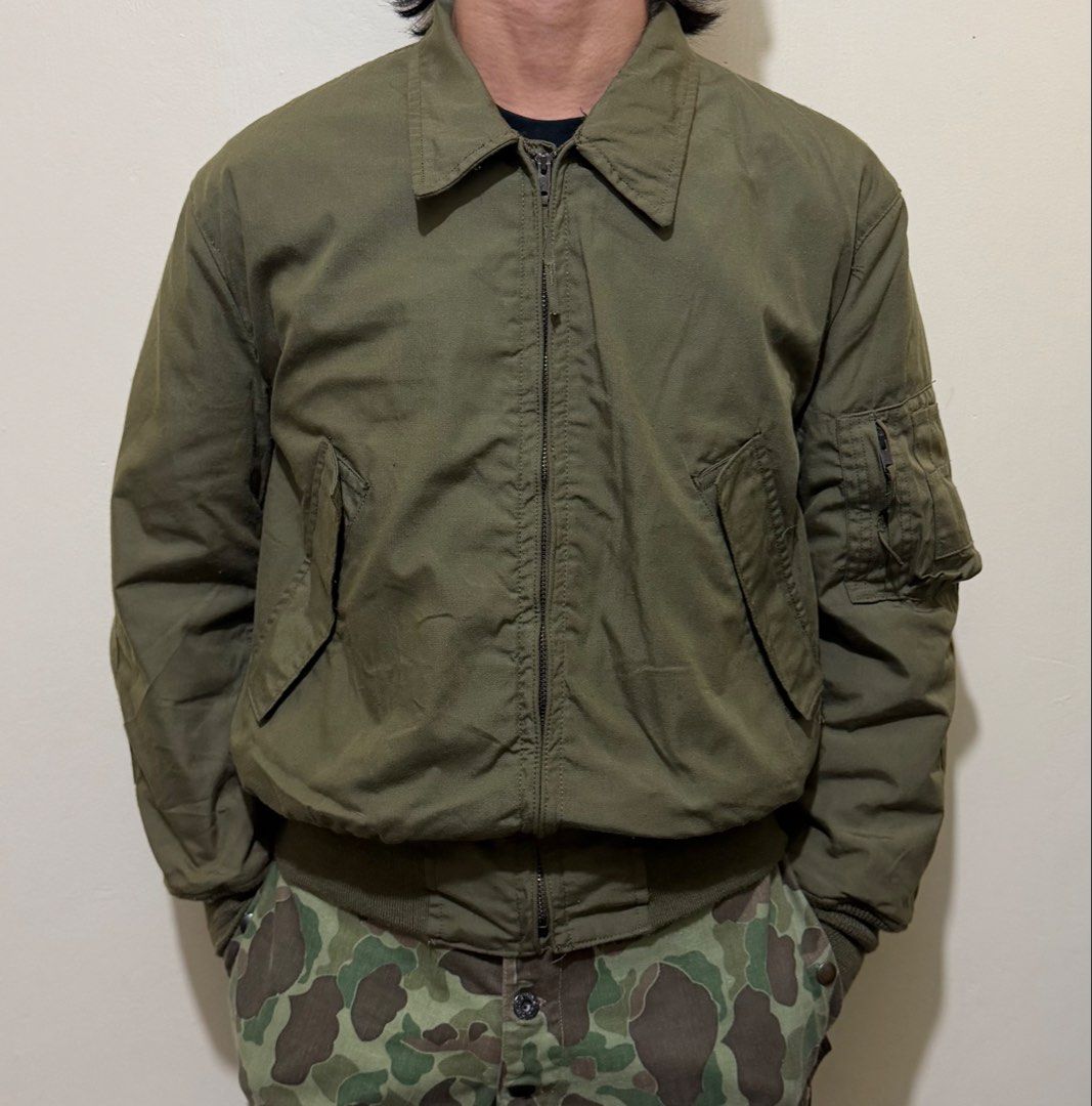 Vtg. 80s US Army CVC Tanker Jacket (Category: Coats, Jackets and Outerwear) located in Dinalupihan. Submitted by brokencasket (Listing ID 1467144390, Image 3). Description: Vtg. 80s US Army CVC Tanker Jacket Size M on tag. Measurements on photo. .
