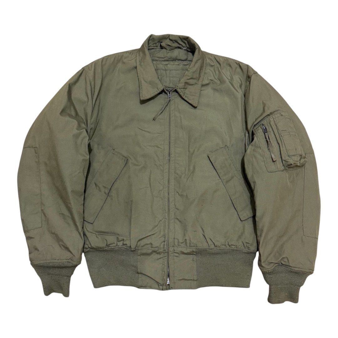 Vtg. 80s US Army CVC Tanker Jacket (Category: Coats, Jackets and Outerwear) located in Dinalupihan. Submitted by brokencasket (Listing ID 1467144390, Image 1). Description: Vtg. 80s US Army CVC Tanker Jacket Size M on tag. Measurements on photo. .