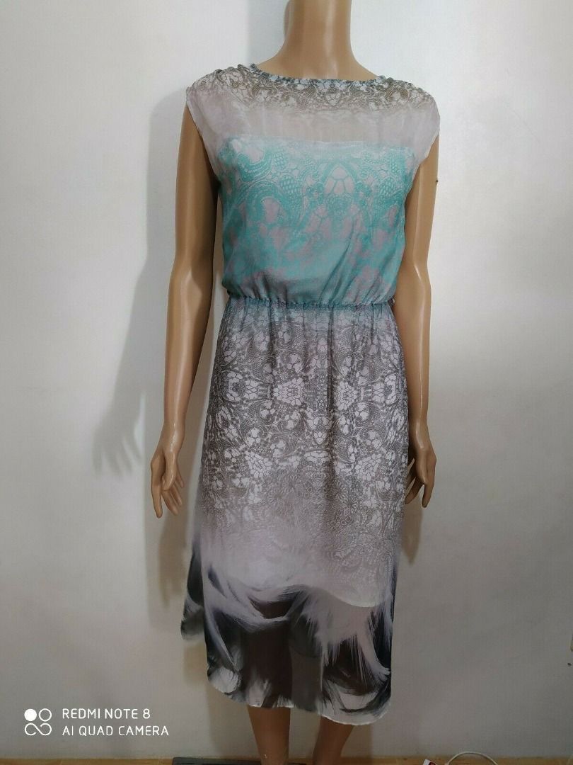 WAREHOUSE CHIFFON MINT GREEN GRAY DRESS (Category: Evening dresses & gowns) located in Marikina City. Submitted by minimalistmanila (Listing ID 1464638688, Image 2). Description: Warehouse chiffon dress. Ethereal mint green gray with inner slip. Small, 16 inches bust, 39 inches length. Bought in Warehouse London. P6,500 original price if converted. Sacrifice sale. Preloved. Order now! .