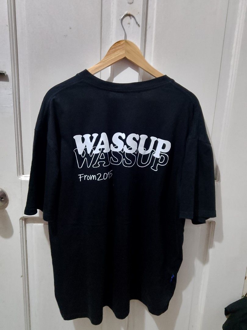 Wassup WSP Black Graphic Tee Size 3XL (Category: Tshirts & Polo Shirts ) located in Caloocan City. Submitted by wirlynbina94604 (Listing ID 1467128795, Image 2). Description: - Brand: WSP Wassup - Color: Black - Size: 3XL (Oversized streetwear fit) - Material: Comfortable cotton - Design: Eye-catching graphic print on front and back with "From 2016" lettering - Condition/Details: Tag shows brand logo and sizing clearly, great casual everyday piec