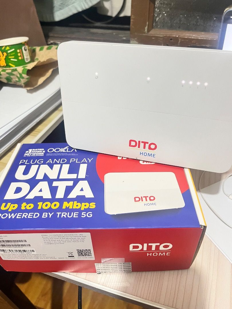Wifi (Category: Other Gadgets) located in Manila. Submitted by dayang1221 (Listing ID 1467075972, Image 3). Description: RUSH RUSH RUSH!!! For Sale Dito WoWFi Pro with simcard and box. Almost 2 months lang nagamit RFS: Tapos na mag review and mag take ng Boards. Pwede na ipick up bukas around 5pm .