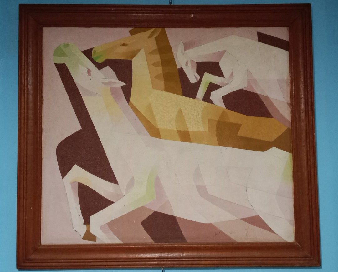 William Yu Original Art Collection Framed Paintings (Category: Art & Prints) located in Davao. Submitted by mndwntblnk10444 (Listing ID 1466983136, Image 1). Description: MAESTRO WILLIAM YU Collection's Oil on canvas Abstract horse 36x40 Mother and Child 34x29 Today's Catch 18x22 Woman feeding pigeon's 12x14 Location Davao City Dm for inquiries.